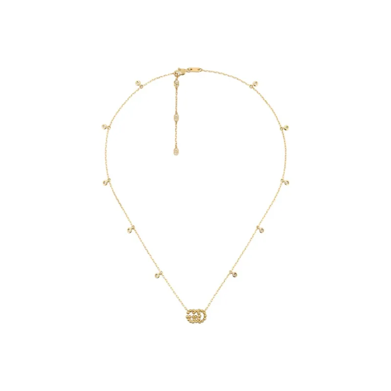 GUCCI GG Running Necklaces Women's Gold-1