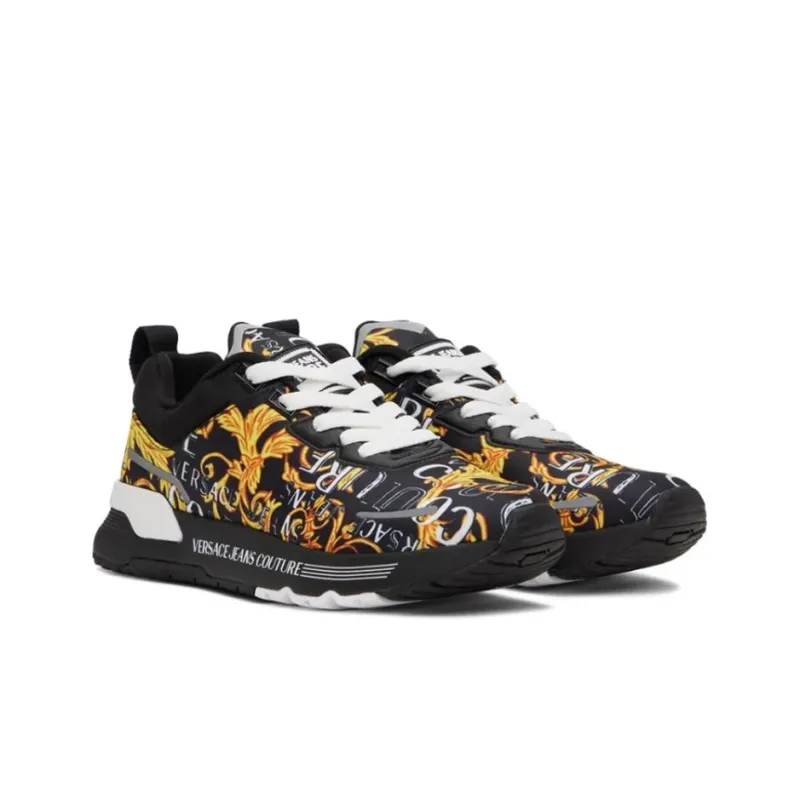VERSACE JEANS Couture Barocco-print Panelled Sneakers-2
