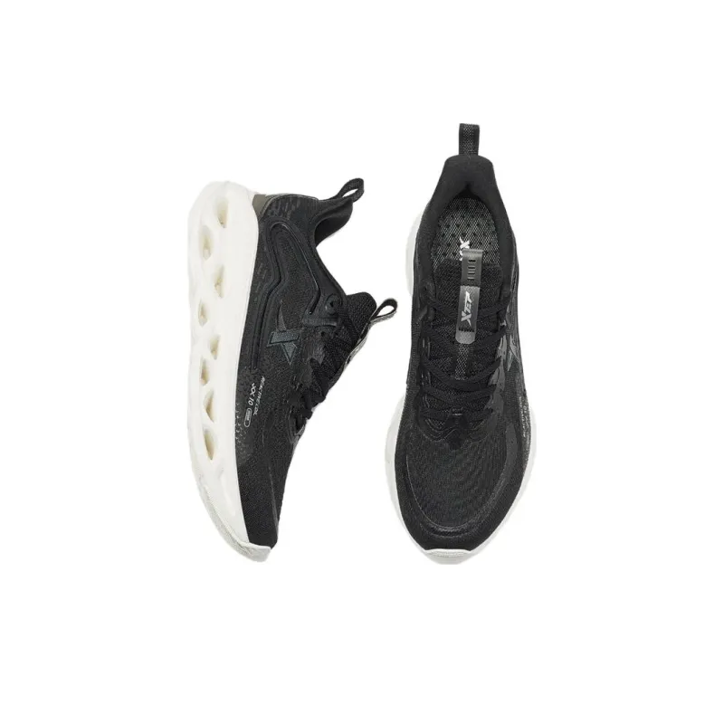 XTEP Shock Absorption Spinning 10.0 Anti Slip And Wear Resistant Breathable Low Top Running Shoes Women's Black-3