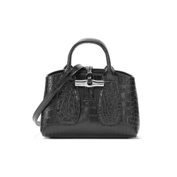 LONGCHAMP Cow Leather Big Bag Crossbody Handbag Mini Women's Black