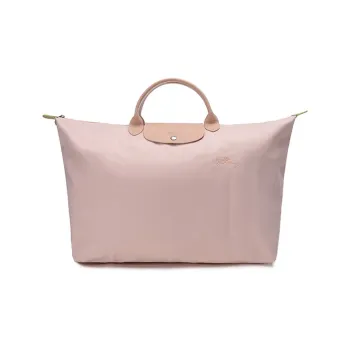 LONGCHAMP Le Pliage Green Canvas Handbag Canvas Bag Travel Bag 45L Women's Pink