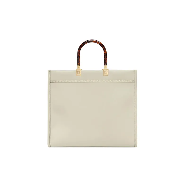 FENDI Sunshine Calfskin Tote Bag, Shopping Bag, Shoulder Bag, Crossbody Bag, Handbag Medium Size Women's Light Green-2
