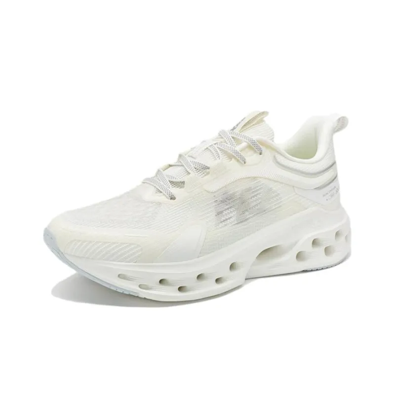 XTEP Shock Absorption Spinning 10.0 Anti Slip And Wear Resistant Breathable Low Top Running Shoes Men's White-1