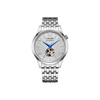 CITIZEN Mechanical Movement Stainless Steel Strap Watch Unisex White Dial