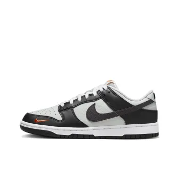 Nike Dunk Low Black Total Orange Mini Swoosh