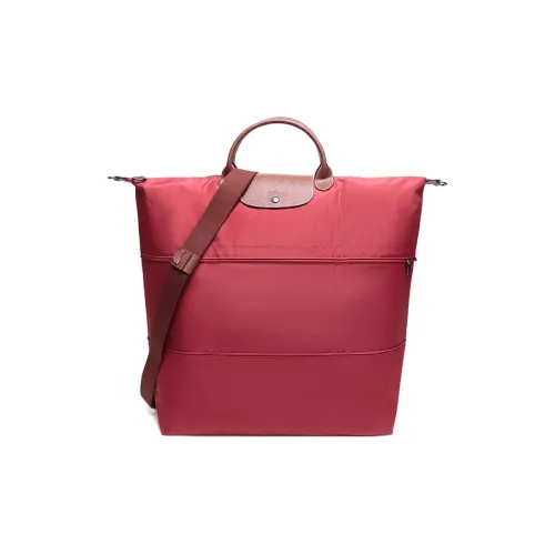 LONGCHAMP Le Pliage Fabric One Shoulder Handbags Large Size Women's Red