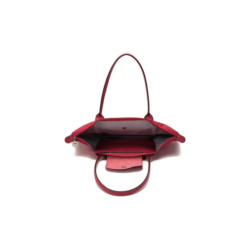 LONGCHAMP Le Pliage Club Fabric Shopping Bag Dumpling Bag Shoulder Bags Women's Red-5