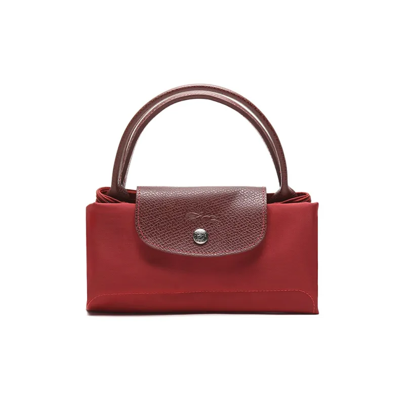 LONGCHAMP Le Pliage Club Fabric Shopping Bag, Dumpling Bag, Handbag, Clutch Trumpets Women's Red-6