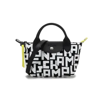 LONGCHAMP Le Pliage LGP Handbags Black/White