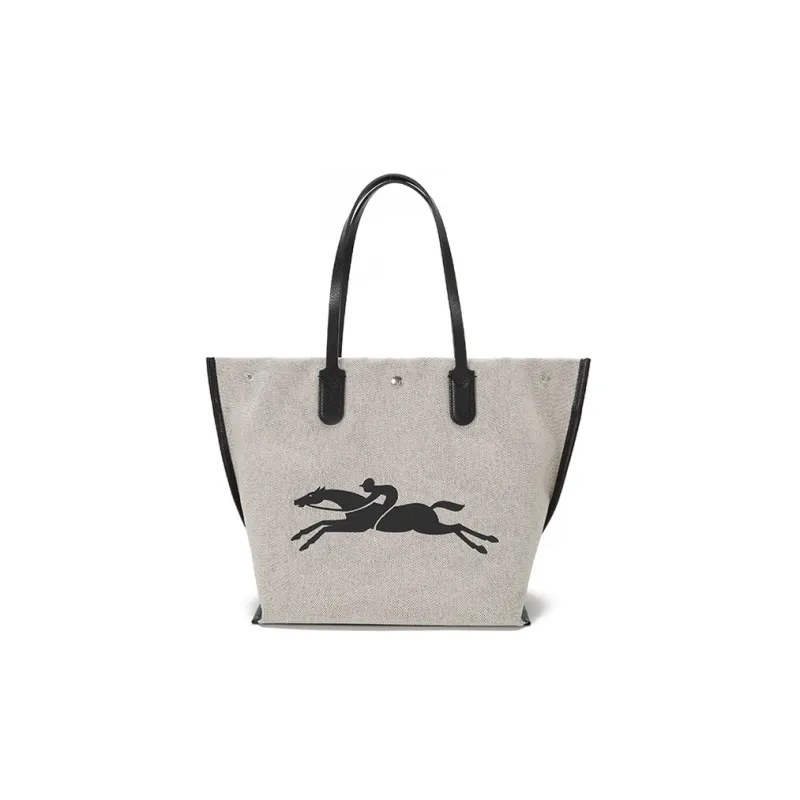 LONGCHAMP Logo print Canvas Tote-2