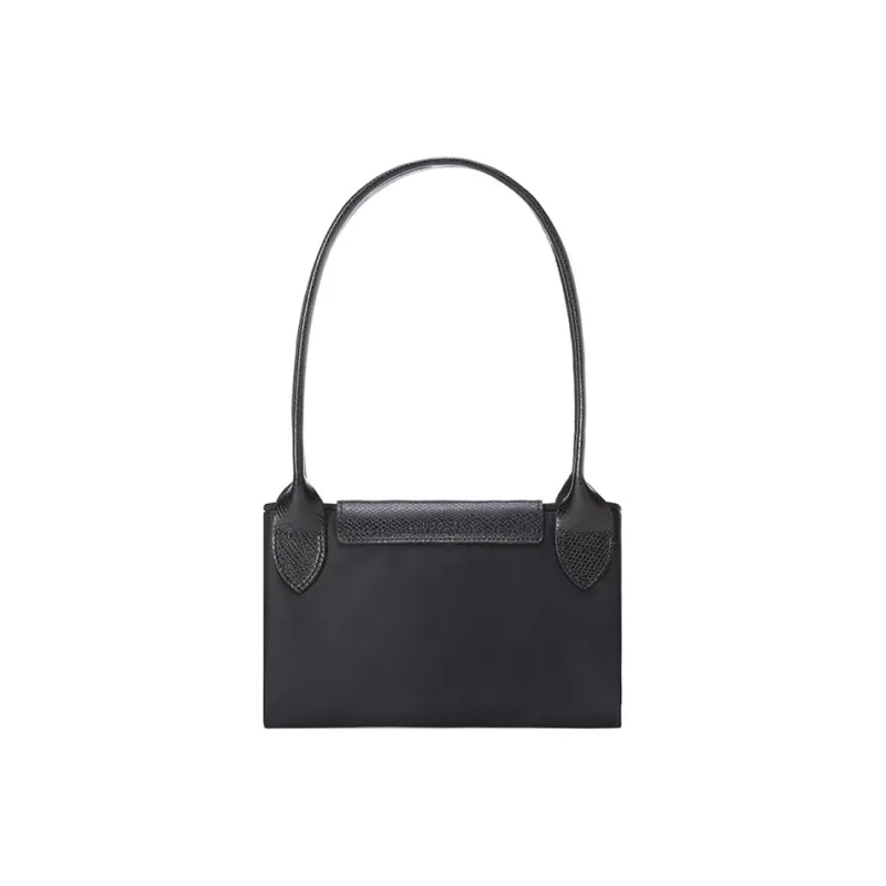 LONGCHAMP Le Pliage Green Recycled Canvas Dumpling Bag Handbag Shoulder Bag Unisex Black-7