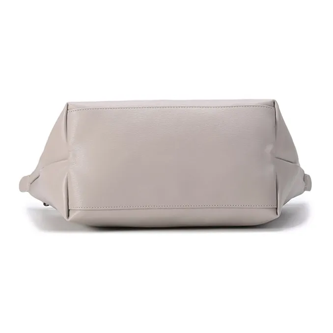 LONGCHAMP Le Pliage City Coated Canvas Dumpling Bag Handbag, Shoulder Bag Women's Sandy Tea Gray-4