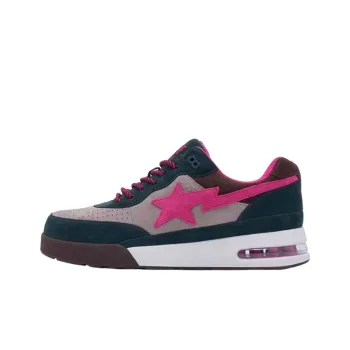 BAPE A BATHING APE Road Sta Premium Suede Dark Green Pink Beige