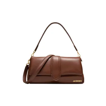 Jacquemus Lambskin Shoulder Bag Crossbody Bag Handbag Women's Brown