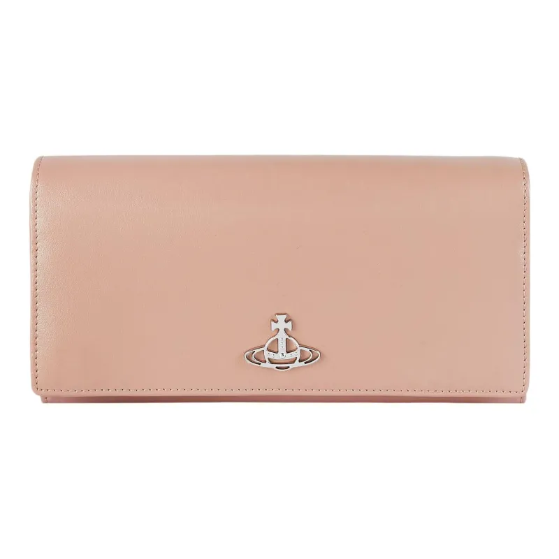 Vivienne Westwood Cow Leather One Shoulder Crossbody Chain Wallet Regular Women's Pink-0