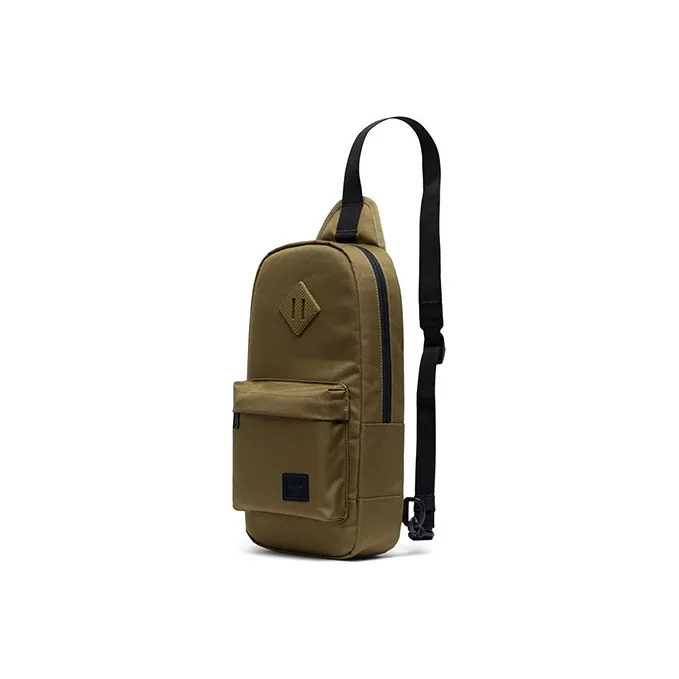 Herschel Polyester Dual Phone Pouch Sling Bag Crossbody Bag Regular Unisex Khaki Green-1