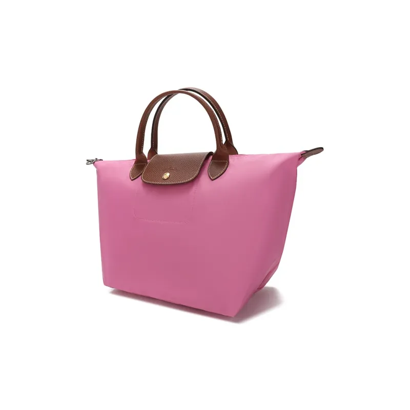 LONGCHAMP Le Pliage Club Canvas Canvas Bag Handbags Small Size Women's Red Peony-1