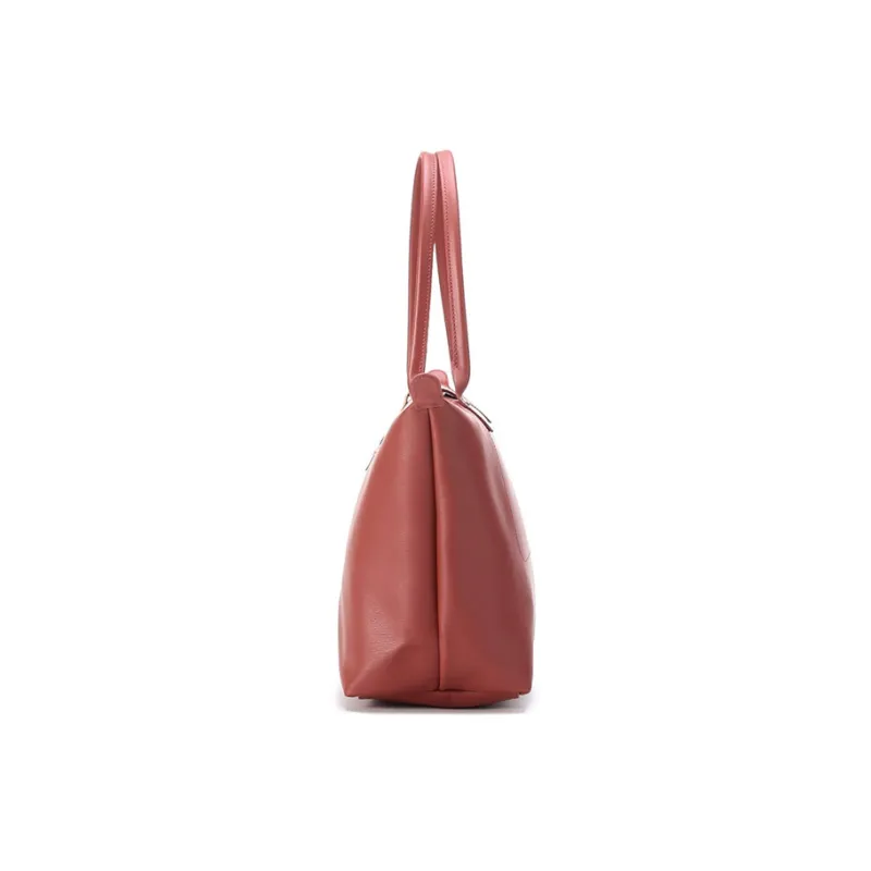 LONGCHAMP Le Pliage City Coated Canvas Dumpling Bag Handbag, Shoulder Bag Trumpets Women's Terracotta-3