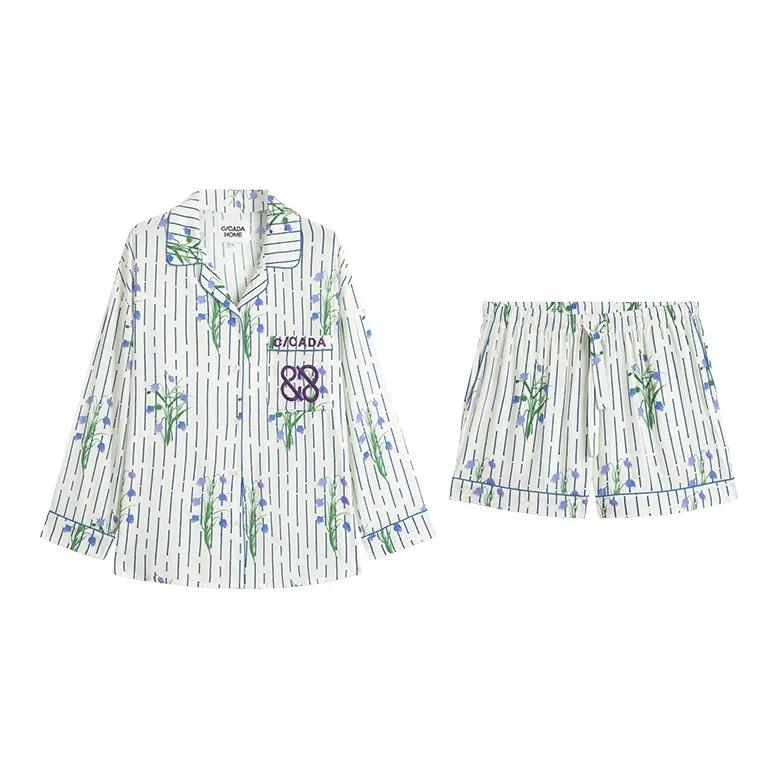 CICADAHOME Pajama Set Women's White-0