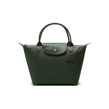 LONGCHAMP Le Pliage Green Eco Friendly Canvas Canvas Bag Dumpling Bag Handbags Small Size Women's Forest Green