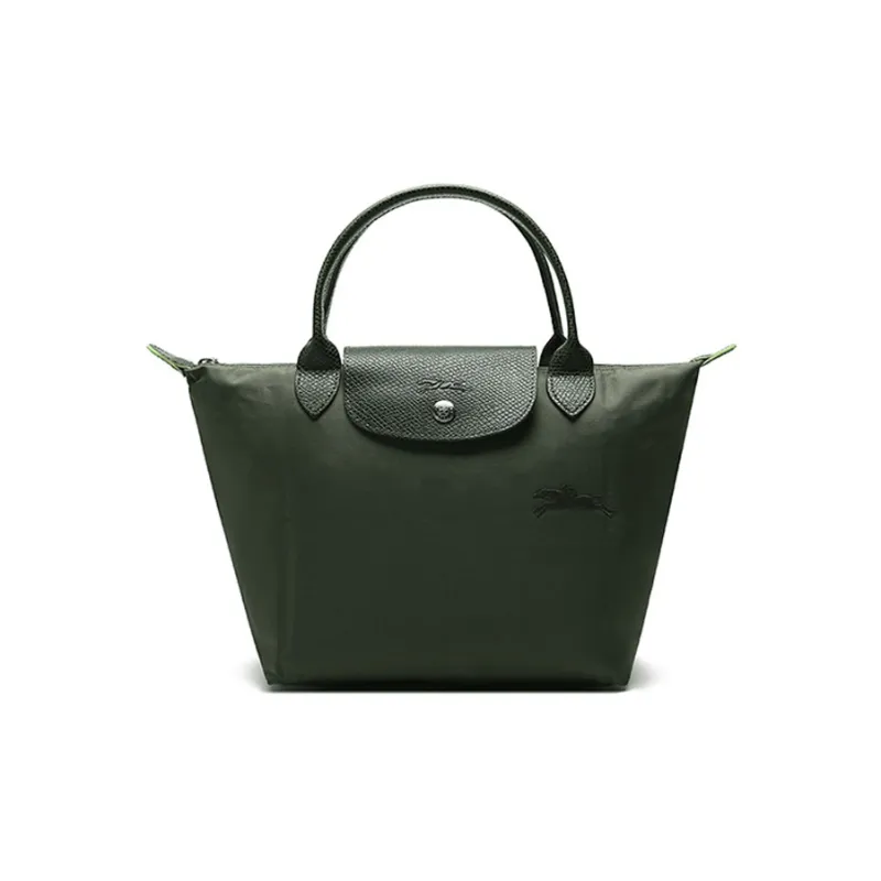 LONGCHAMP Le Pliage Green Eco Friendly Canvas Bag, Dumpling Bag, Handbag Trumpets Women's Forest Green-0