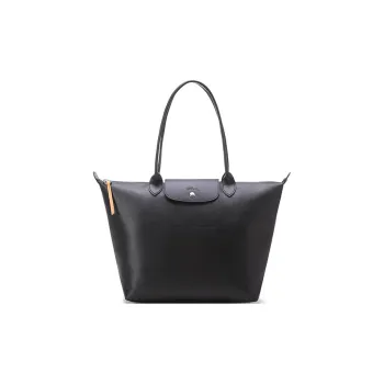 LONGCHAMP Le Pliage City Coated Canvas Dumpling Bag, Handbag, Shoulder Bag Women's Black