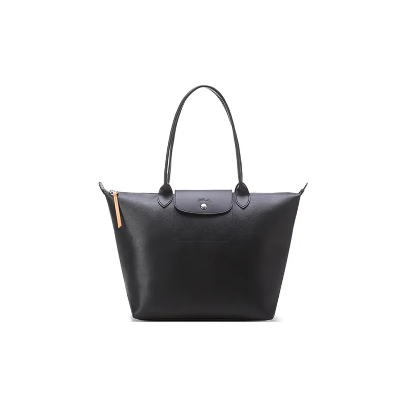 LONGCHAMP Le Pliage City Coated Canvas Dumpling Bag, Handbag, Shoulder Bag Women's Black-0