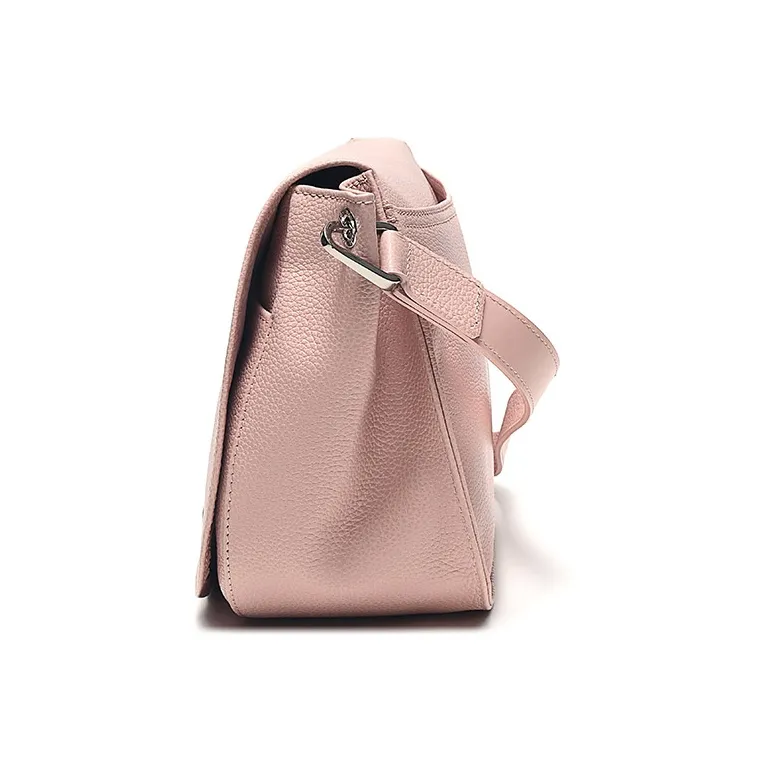 LONGCHAMP Le Foulonné Cow Leather Shoulder Bag Crossbody Bag Women's Soft Pink-2