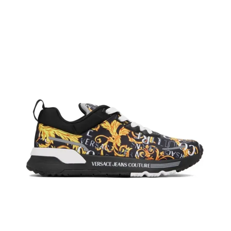 VERSACE JEANS Couture Barocco-print Panelled Sneakers-1