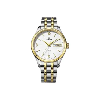 EBOHR Automatic Mechanical Movement Stainless Steel Strap Watch Men's Watches White Dial 11010319
