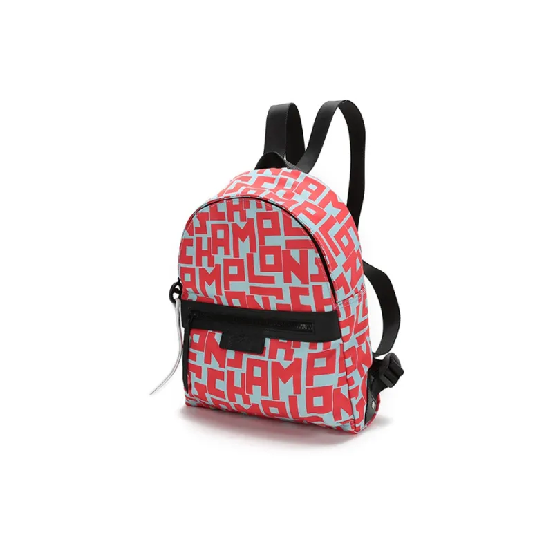 LONGCHAMP Le Pliage Fabric Backpack Small Size Women's Light Blue Red-1
