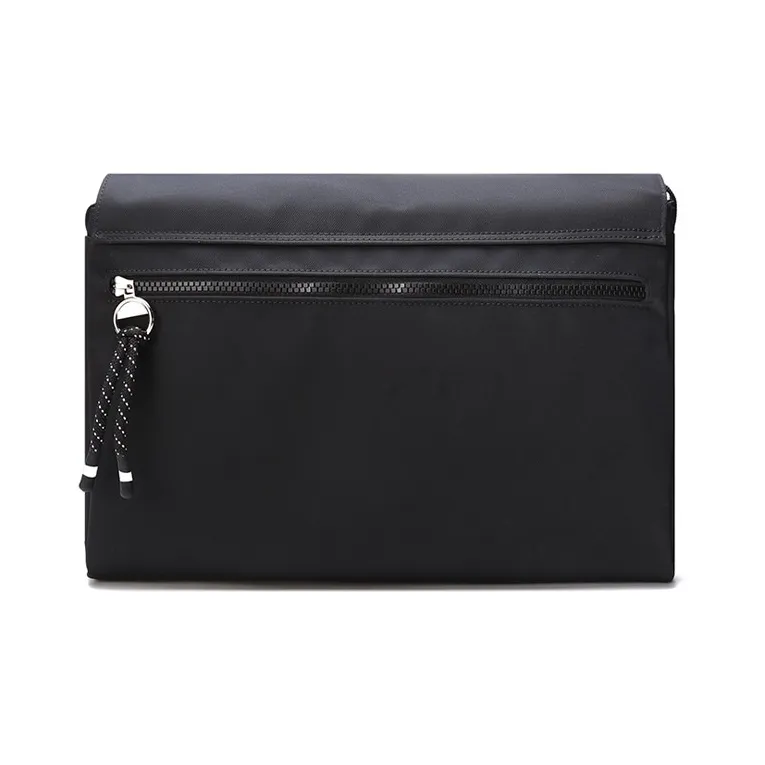 LONGCHAMP Le Pliage Energy Recycled Canvas Messenger Bag, Shoulder Bag, Crossbody Bag Tubas Men's Black-2