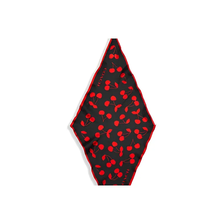 COACH Silk Scarves Women's Red/Black-1
