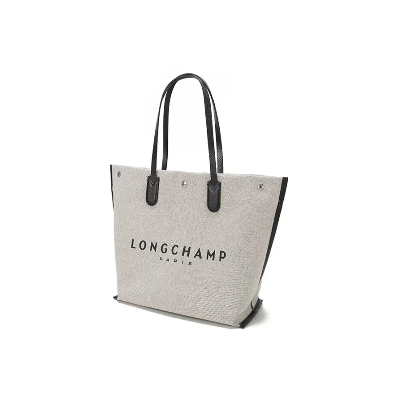 LONGCHAMP Logo print Canvas Tote-1