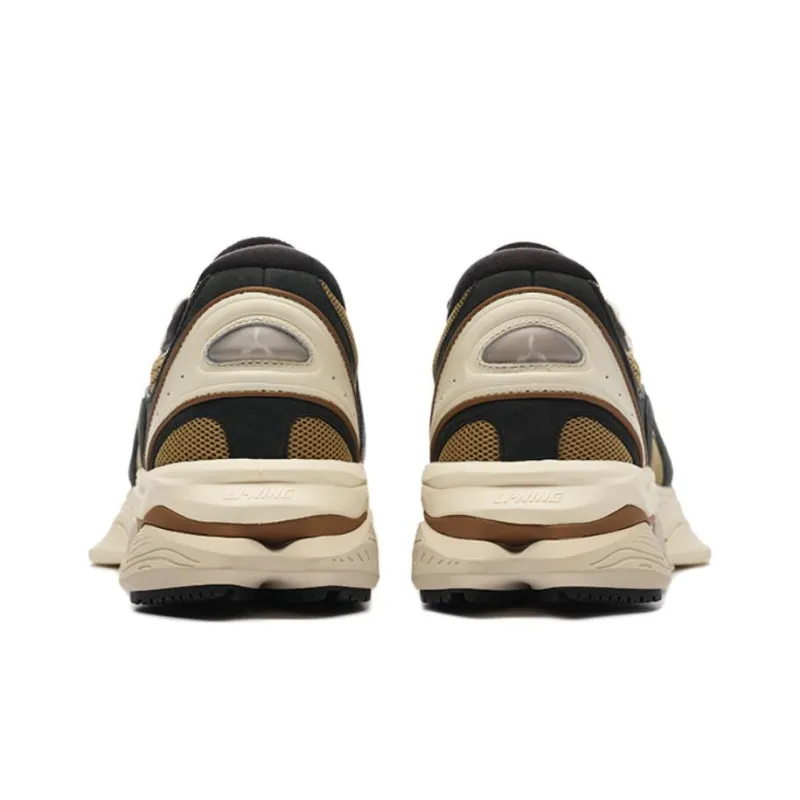 LI NING 1990 Slip Resistant, Abrasion Resistant, Lightweight Low Top Sports Casual Shoes Men's Black Brown-3