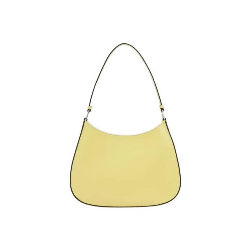 PRADA Cleo Leather Shoulder Bag, Handbag, Shoulder Bag Women's Banana Yellow-3