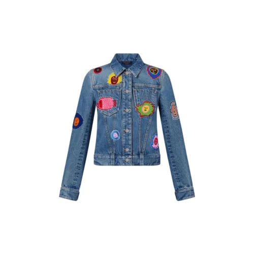 Yayoi Kusama LOUIS VUITTON X Yayoi Kusama Denim Jackets Women's Blue