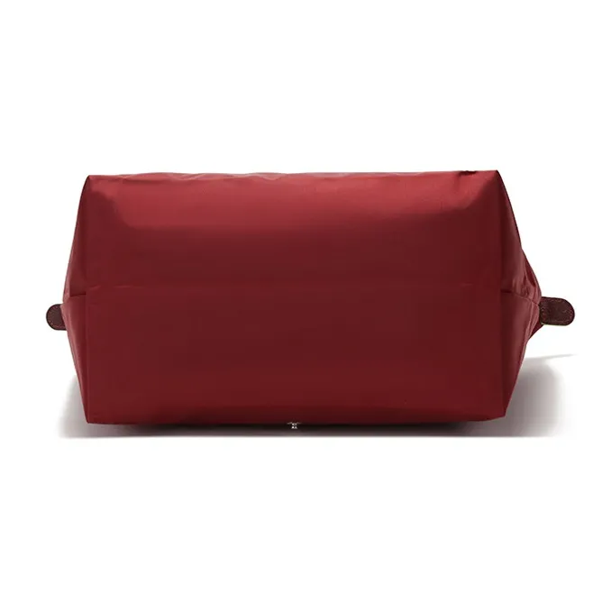 LONGCHAMP Le Pliage Cow Leather Handbag, Shoulder Bag Women's Red-4