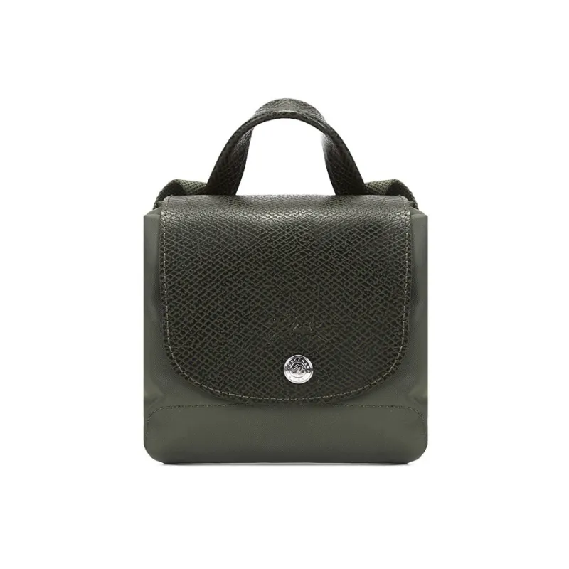 LONGCHAMP Le Pliage Green Recycled Canvas Backpack Regular Women's Forest Color-6