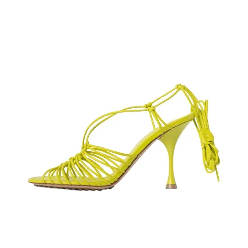 Bottega Veneta One Strap Sandals 10cm Women's Yellow