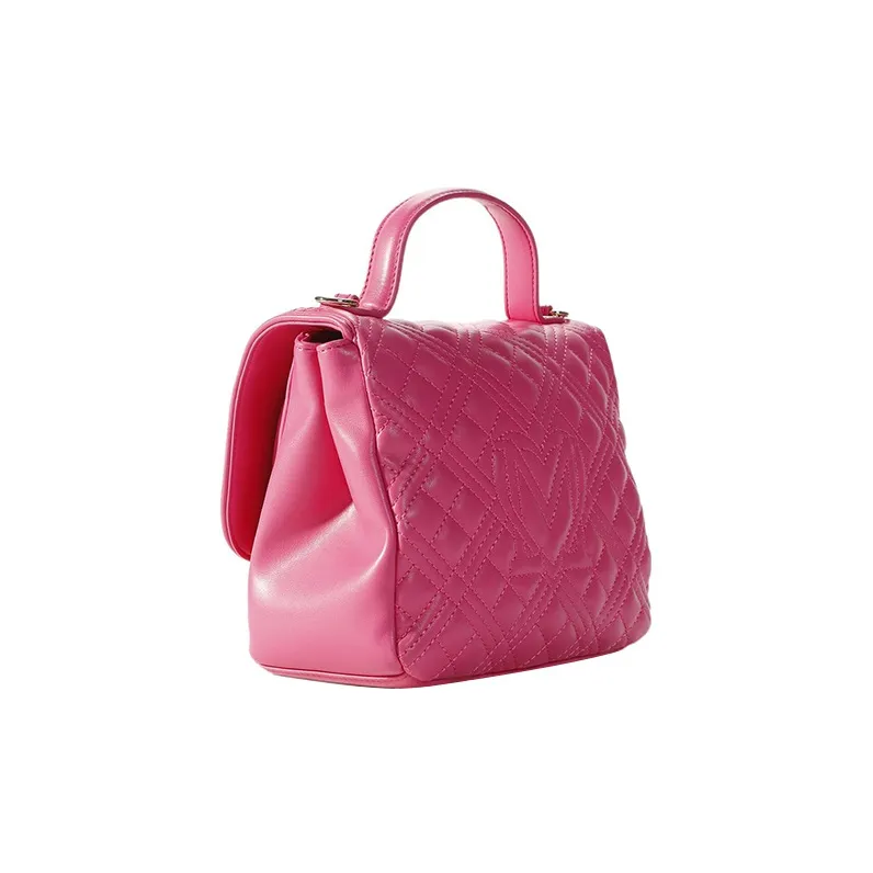LOVE MOSCHINO Polyurethane Shoulder Bag Crossbody Bag Handbag Small Size Women's Pink-1