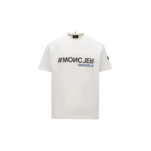 Moncler Grenoble T-Shirts Men Snow White