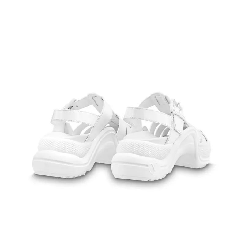 LOUIS VUITTON Archlight Roman Sandals Women's White-3