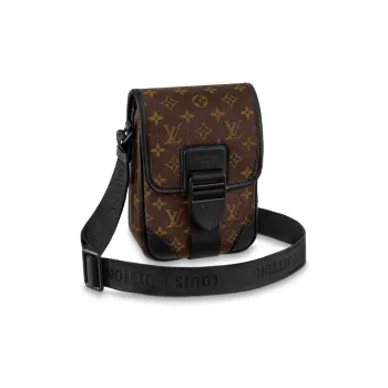 LOUIS VUITTON Archy Coated Canvas Messenger Bag Shoulder Bag Crossbody Bag Small Size Men's Brown