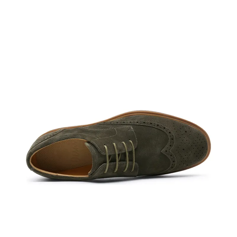 Desai Dress Shoes Men's Green Brown-3