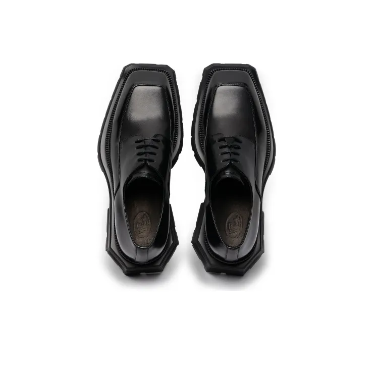 Viplander Platform Shoes 5cm Men's Black-3