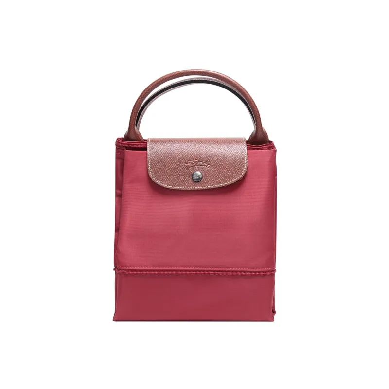 LONGCHAMP Le Pliage Fabric One Shoulder Handbags Large Size Women's Red-5
