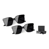 Black Frame with Gray Lens+Black Frame with Gray Lens (Gift Box Set)