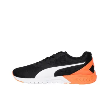 PUMA Ignite Stride Cushioning Anti-Slip And Wear-Resistant Low-Top Running Shoes Men's Black Orange