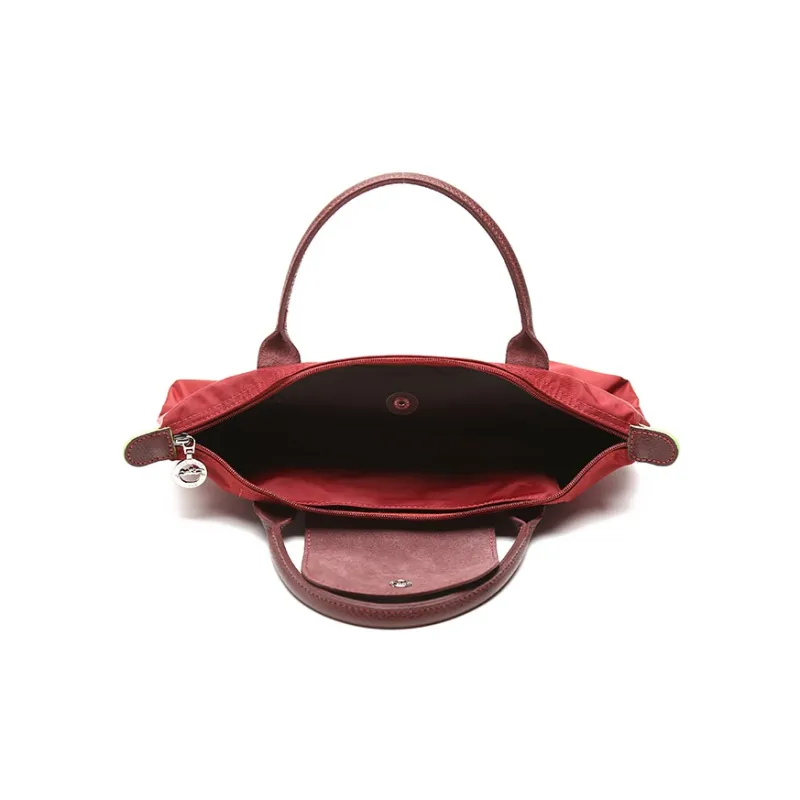 LONGCHAMP Le Pliage Club Fabric Shopping Bag, Dumpling Bag, Handbag, Clutch Trumpets Women's Red-5
